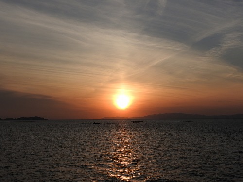 小浜の夕陽18