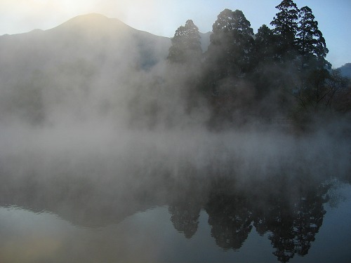朝霧金鱗湖1